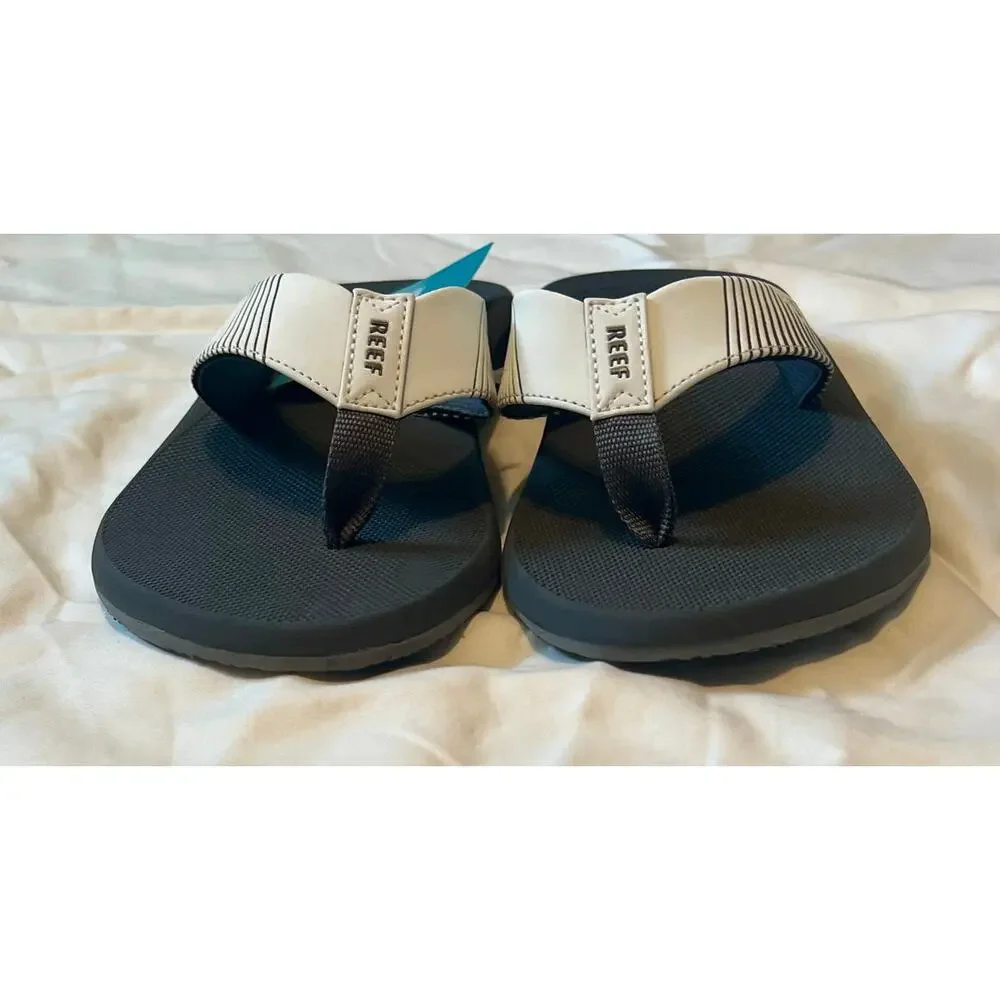 REEF Phantom II Men's Grey White Flip Flops Sandals Size 9 NWT